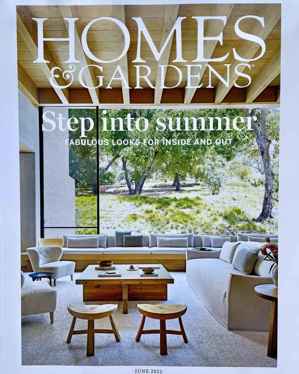homes and gardens 2022 front cover