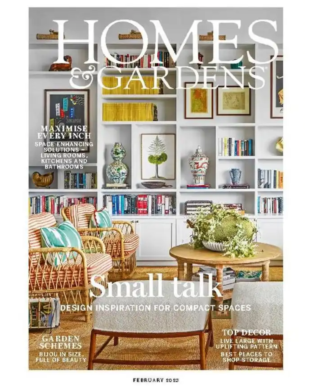 homes and gardens front cover february 2023